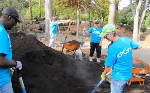 Loading compost